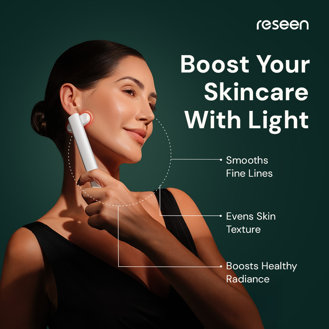 Beauty tech hook variant ad — attention-grabbing headline with product imagery